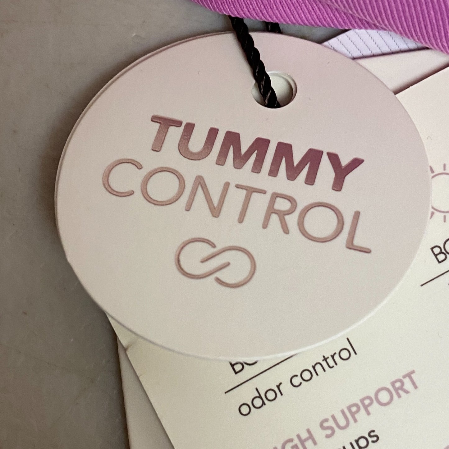 Calia Power Sculpt Swim High Support Tummy Control Tankini Geranium Purple New