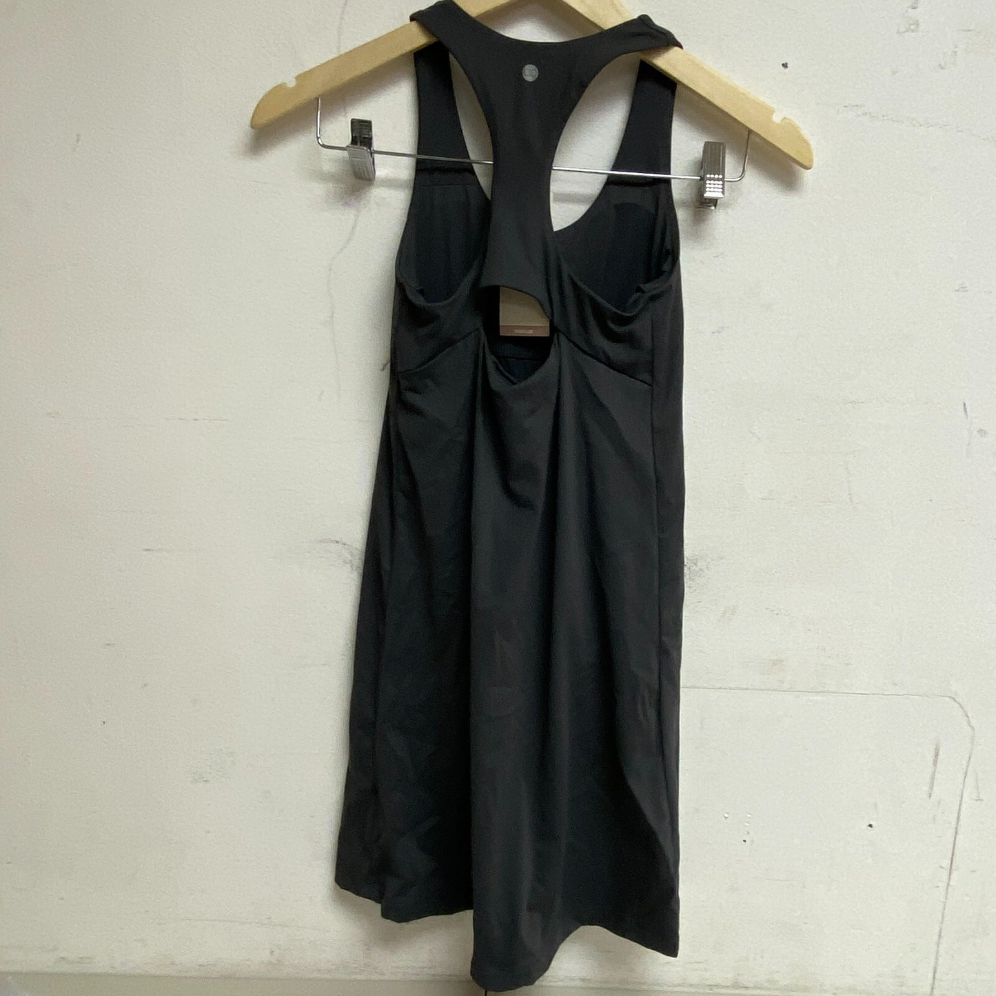 Calia Womens Energized Exercise Dress Carbon Grey Sleeveless Solid WAX15035