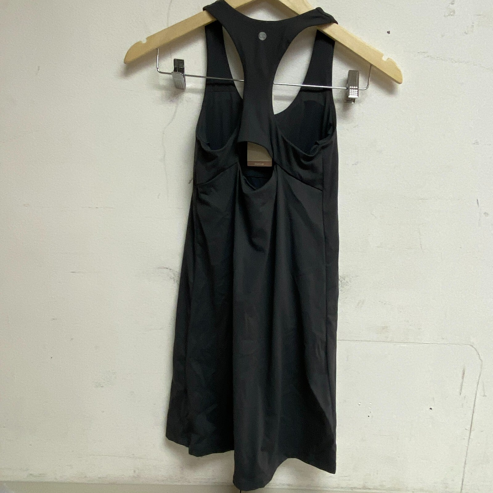 Calia Womens Energized Exercise Dress Carbon Grey Sleeveless Solid WAX15035