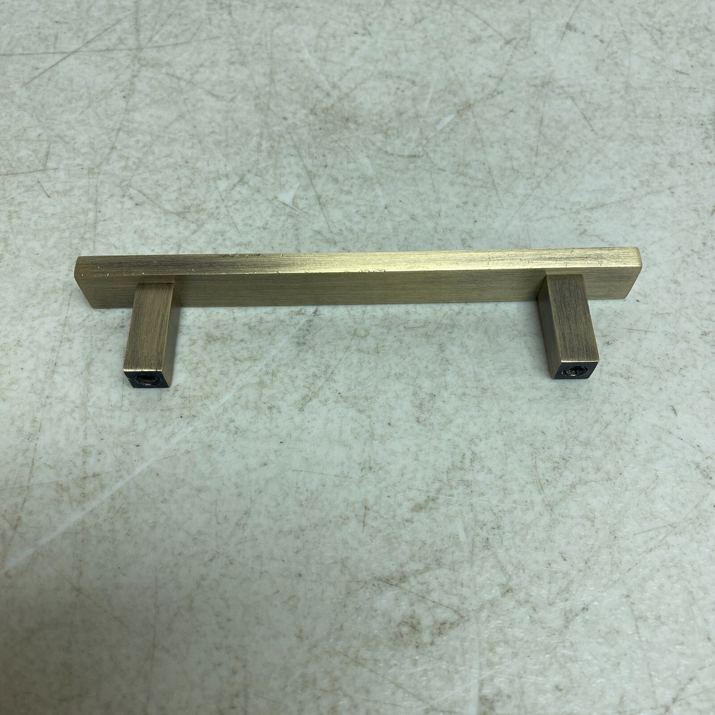 Signature Hardware 4'' Covello Solid Brass Cabinet Pull - Antique Brass