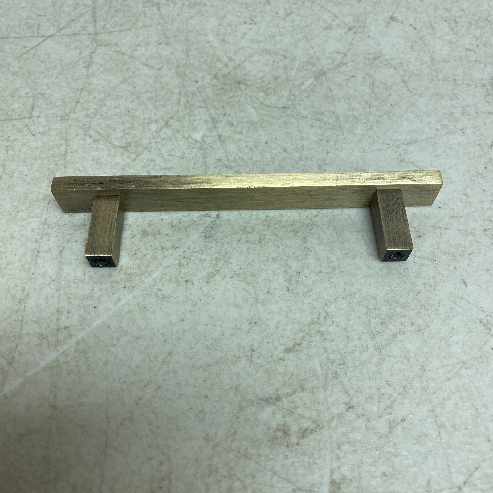 Signature Hardware 4'' Covello Solid Brass Cabinet Pull - Antique Brass