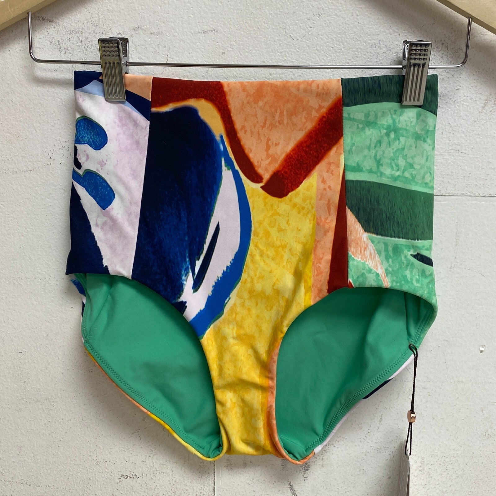 CALIA Power Sculpt Mid Rise Swim Bottom Painterly Floral Multi WSA22410PRT