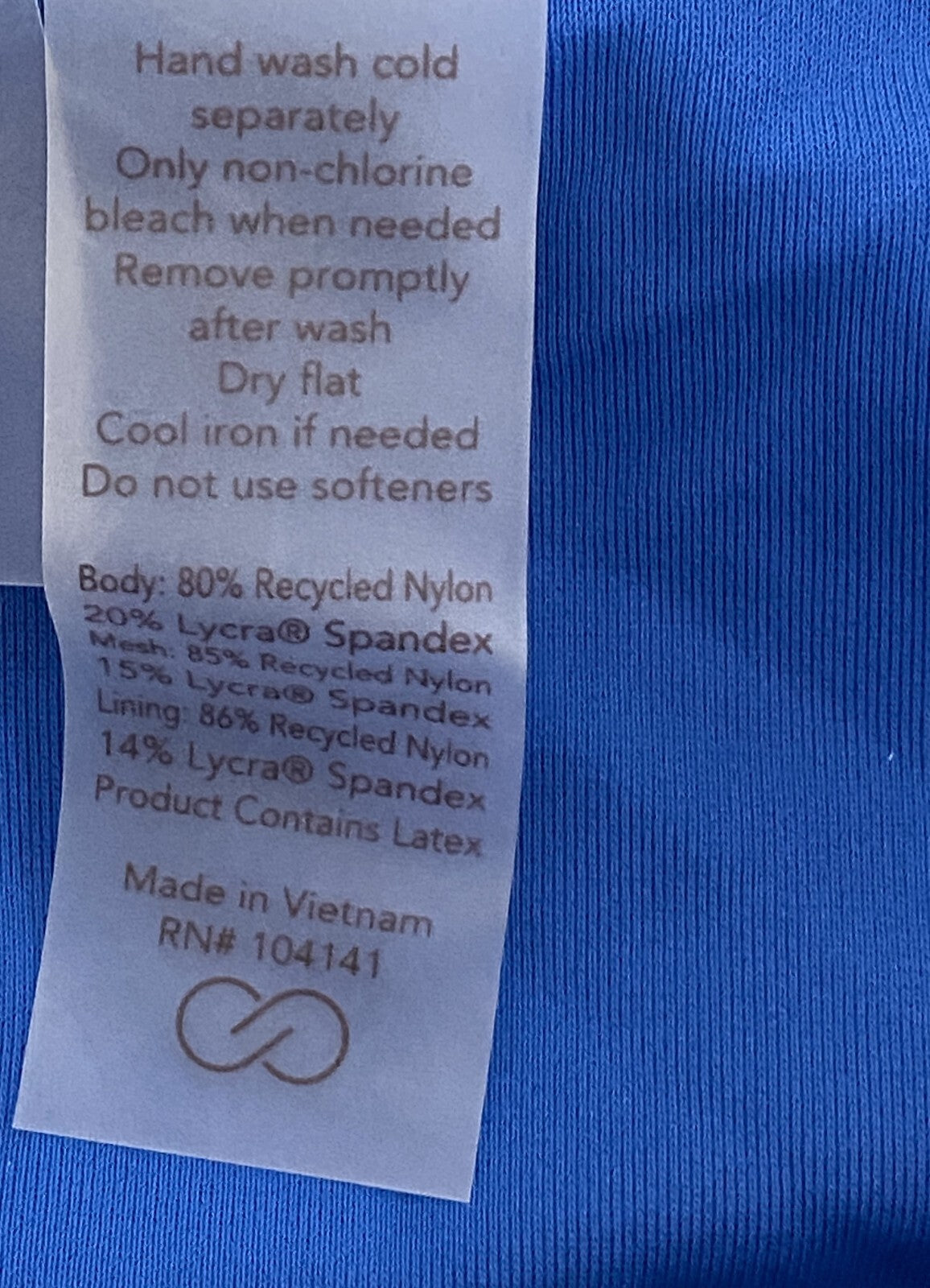 CALIA Women's High Rise Shirred V Front Swim Bottom Royal Blue WSA23407 New!