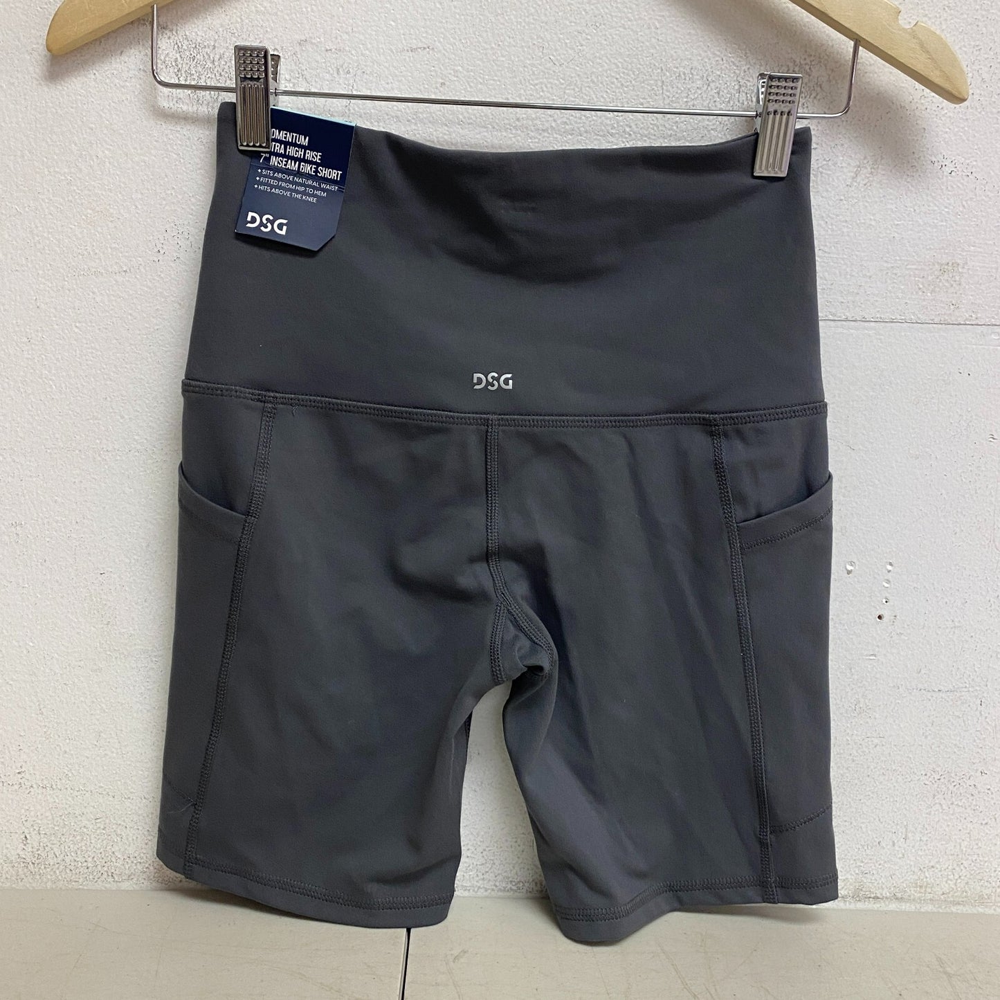DSG Womens 7" Momentum Ultra High Rise Bike Short Carbon Grey Solid DAW12302PRT