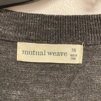 Mutual Weave Long Sleeve Crew Neck Sweater Size 2XL Color Dark Charcoal Heather