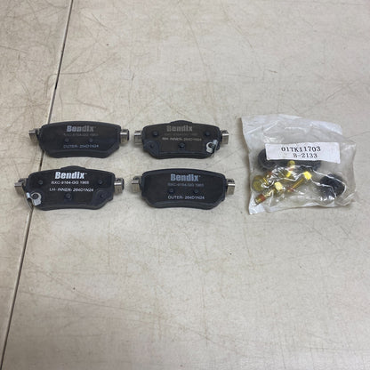 Bendix CFC1965 Priority1 Ceramic Rear Brake Pads for Nissan Rogue LEAF