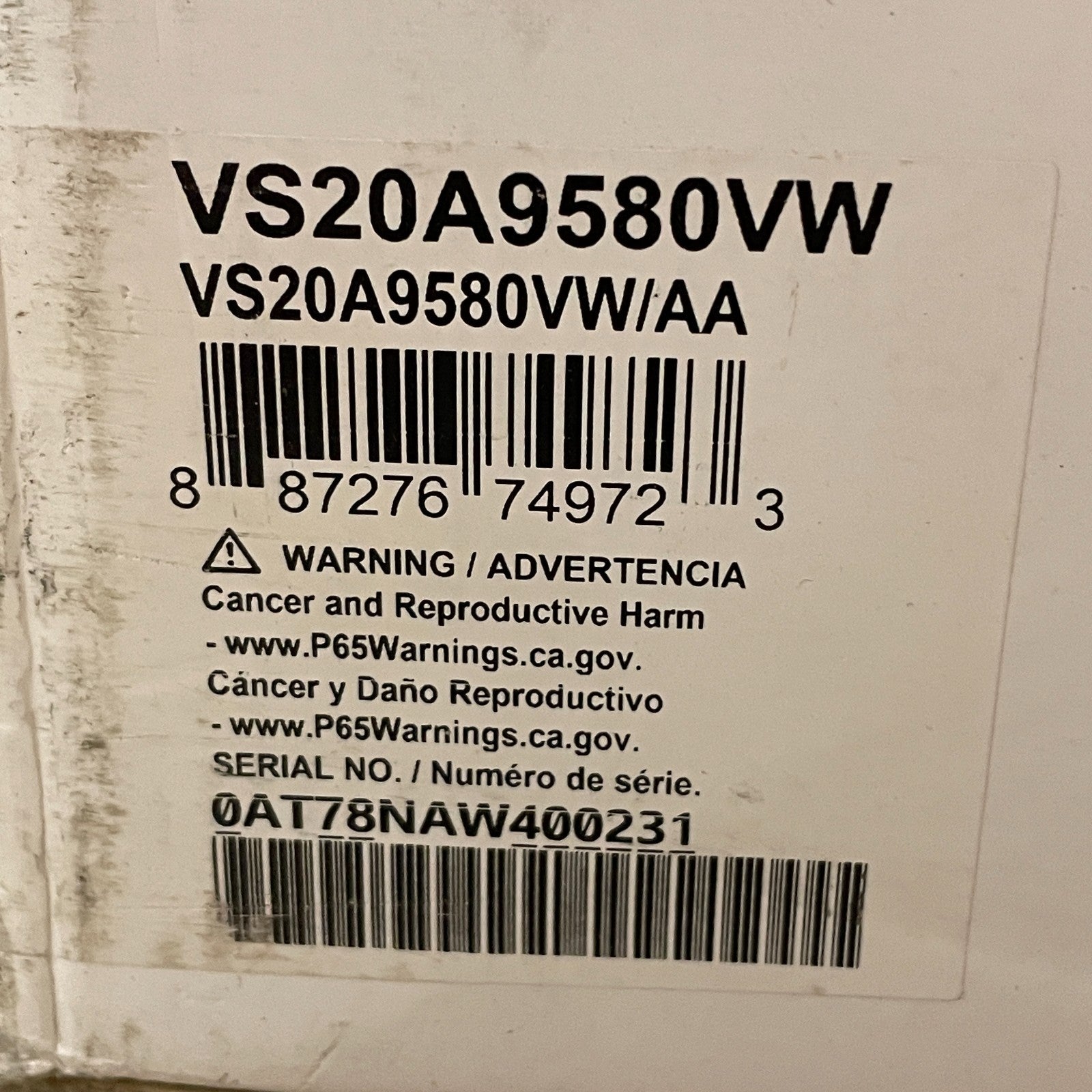 Samsung BESPOKE Jet Cordless Stick Vacuum w/ Clean Station Misty White