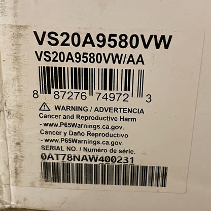 Samsung BESPOKE Jet Cordless Stick Vacuum w/ Clean Station Misty White