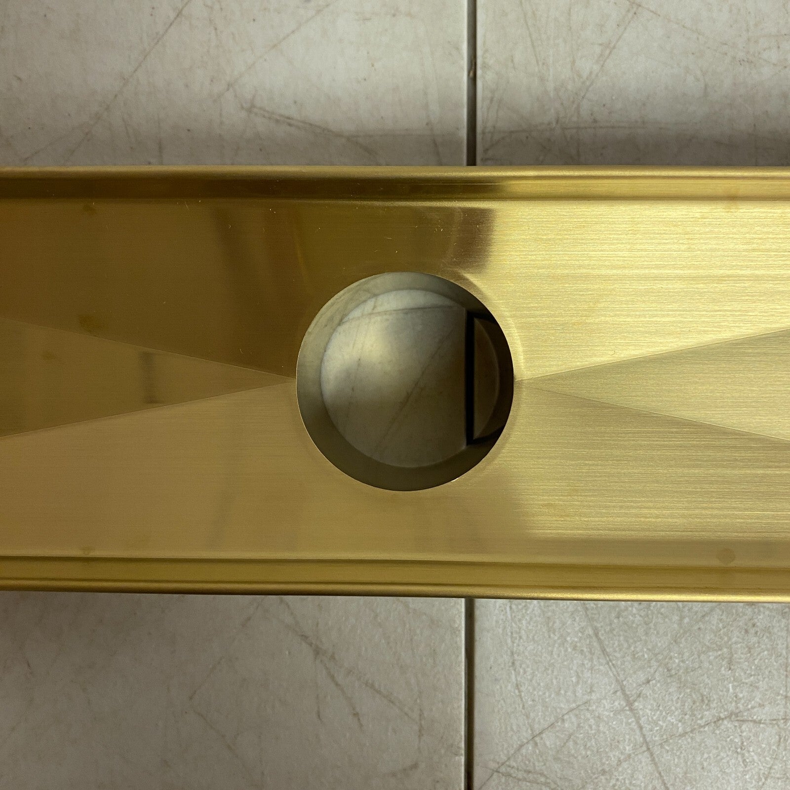 Signature Hardware 18" Carmen Linear Shower Drain - Brushed Gold