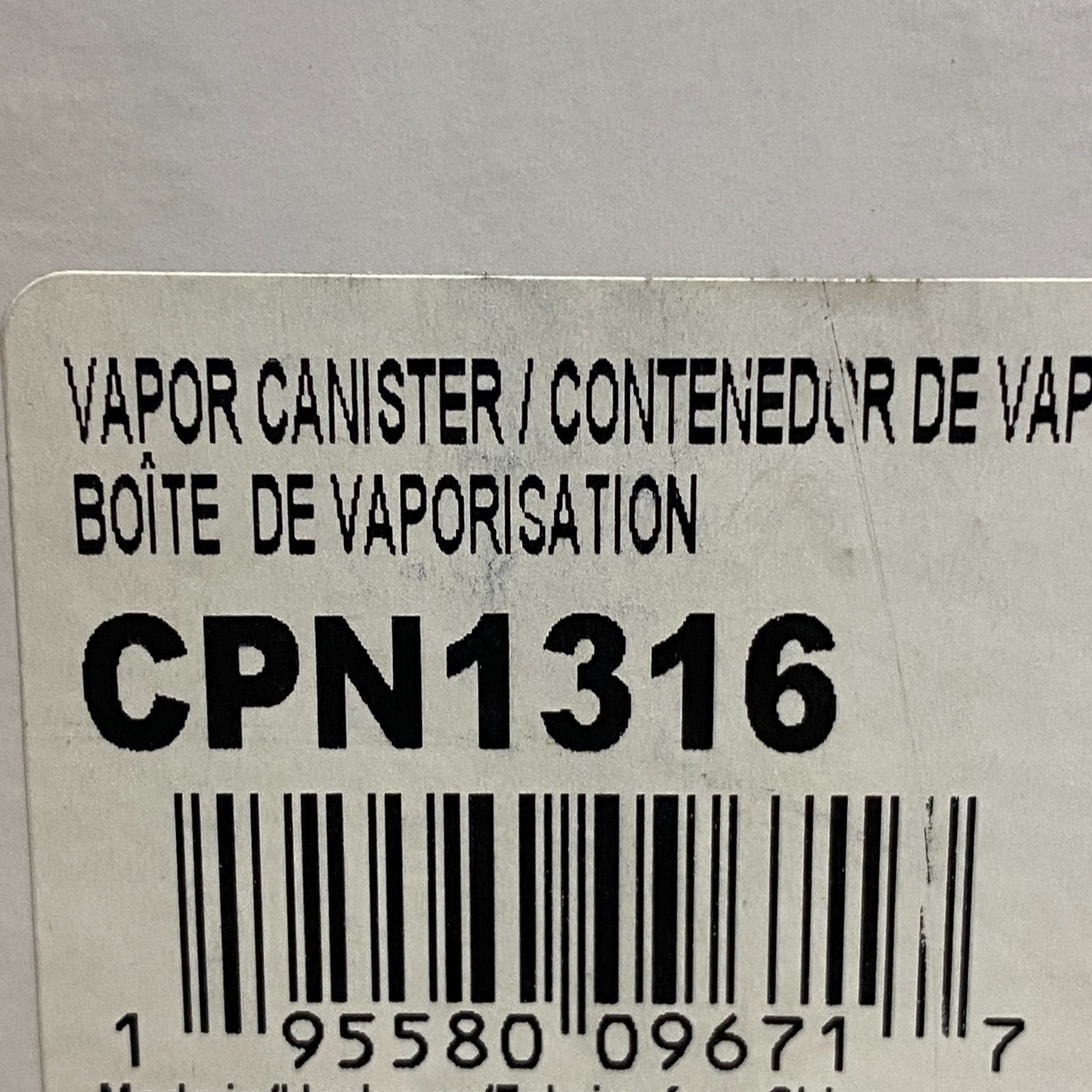 CARQUEST Premium Vapor Canister Charcoal Emission Canister Black CPN1316
