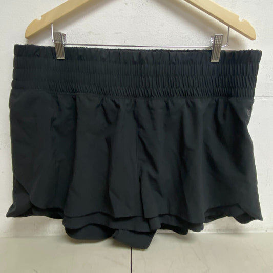 CALIA Performance Step Up Woven High Rise Petal Hem Short Pure Black WAX12259PRT