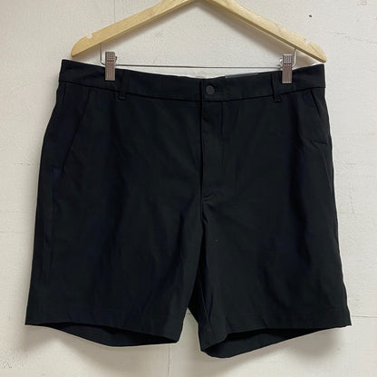 VRST Men's 7â Slim Fit Limitless Shorts  Flat Front Pure Black MAX2004167