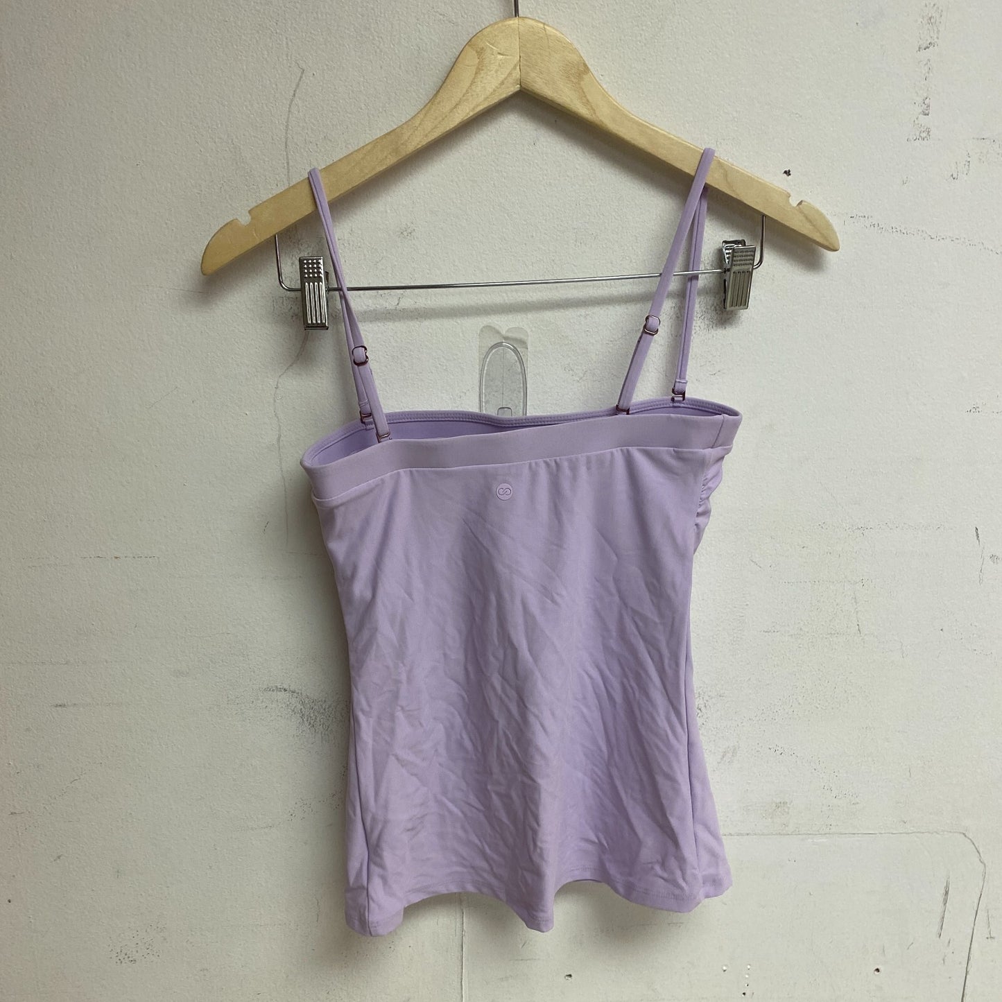 Calia Women's Swim Bikini Top Racerback Bandeau Tankini Lilac Flash WSA23304