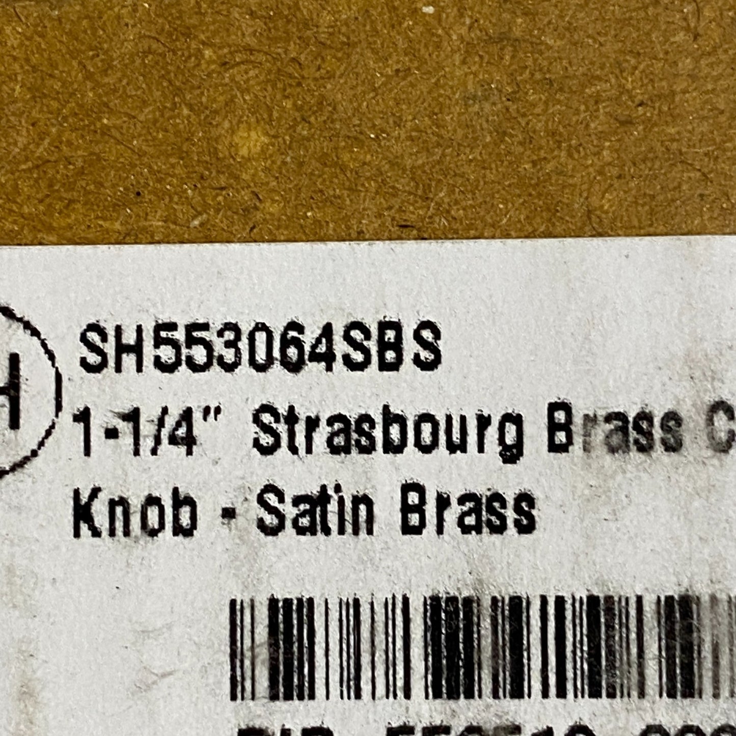 Signature Hardware Strasbourg Brass Cabinet Knob 1‑1/4″ Satin Brass (2 Pack)