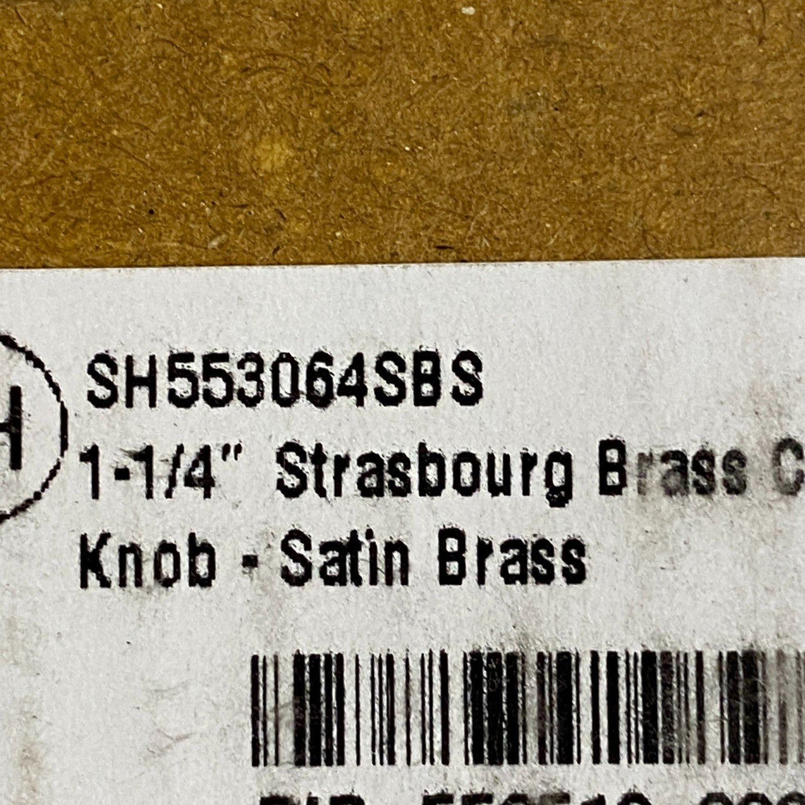 Signature Hardware Strasbourg Brass Cabinet Knob 1‑1/4″ Satin Brass (2 Pack)