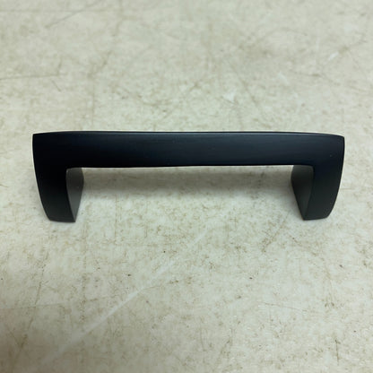 Signature Hardware 3-1/8" Rindahl Solid Brass Cabinet Pull - Matte Black