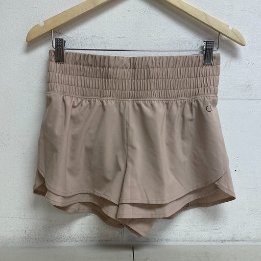 Calia Women's 3" Step Up Woven High Rise Petal Hem Short Sandstone Gray WAX12326