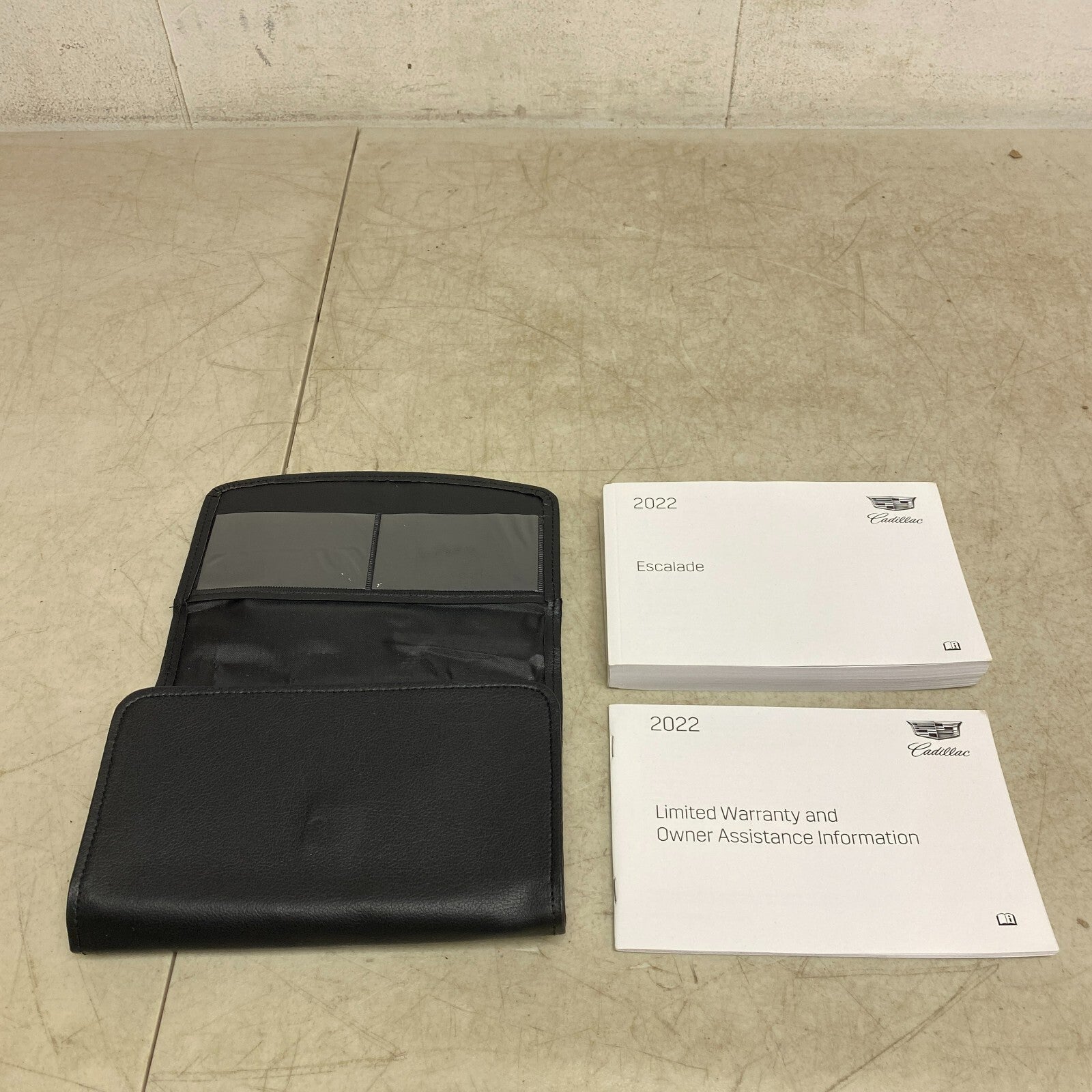 Cadillac 2022 Escalade Owners Manual and cloth with Wallet
