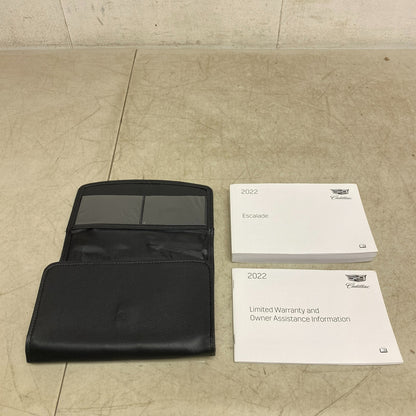 Cadillac 2022 Escalade Owners Manual and cloth with Wallet