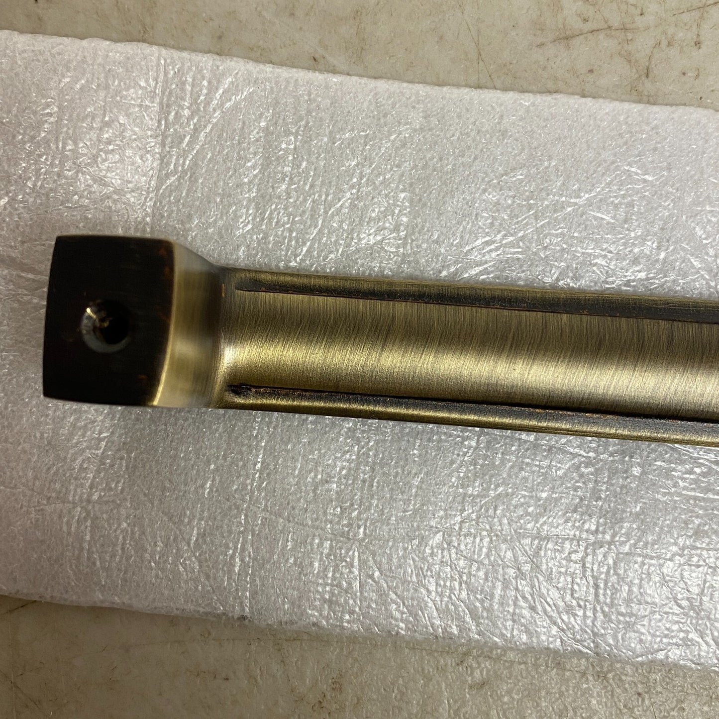 Signature Hardware 12" Gebara Brass Cabinet Pull - Antique Brass