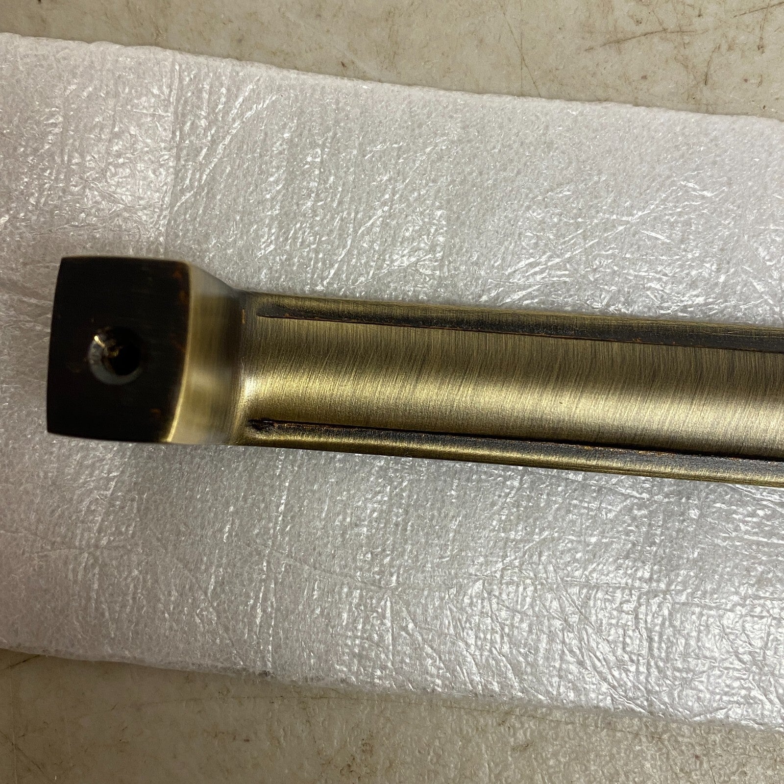 Signature Hardware 12" Gebara Brass Cabinet Pull - Antique Brass