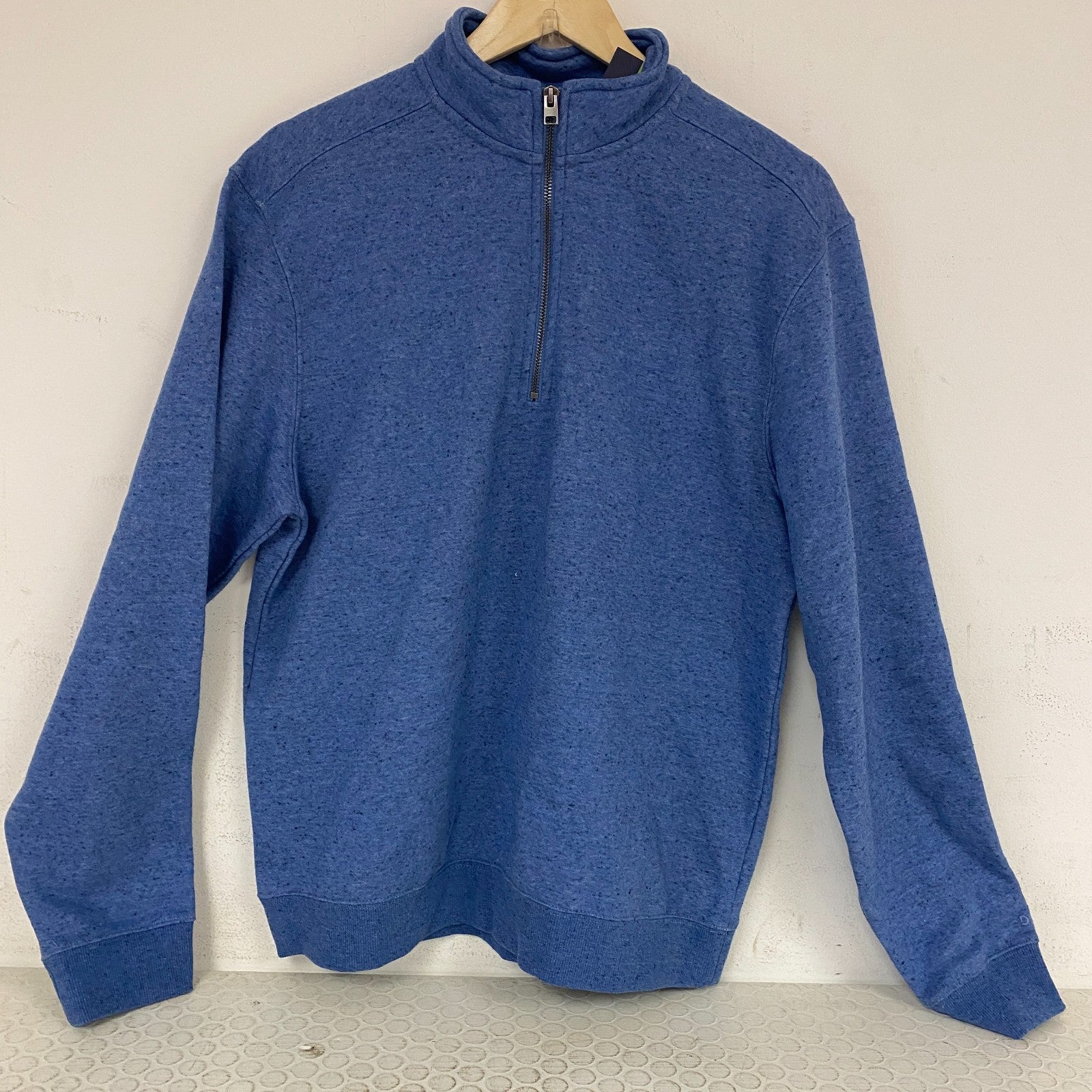 DSG Menâs Sport Fleece 1/4 Zip Pullover Empire Blue Heather DAM22402H Athletic