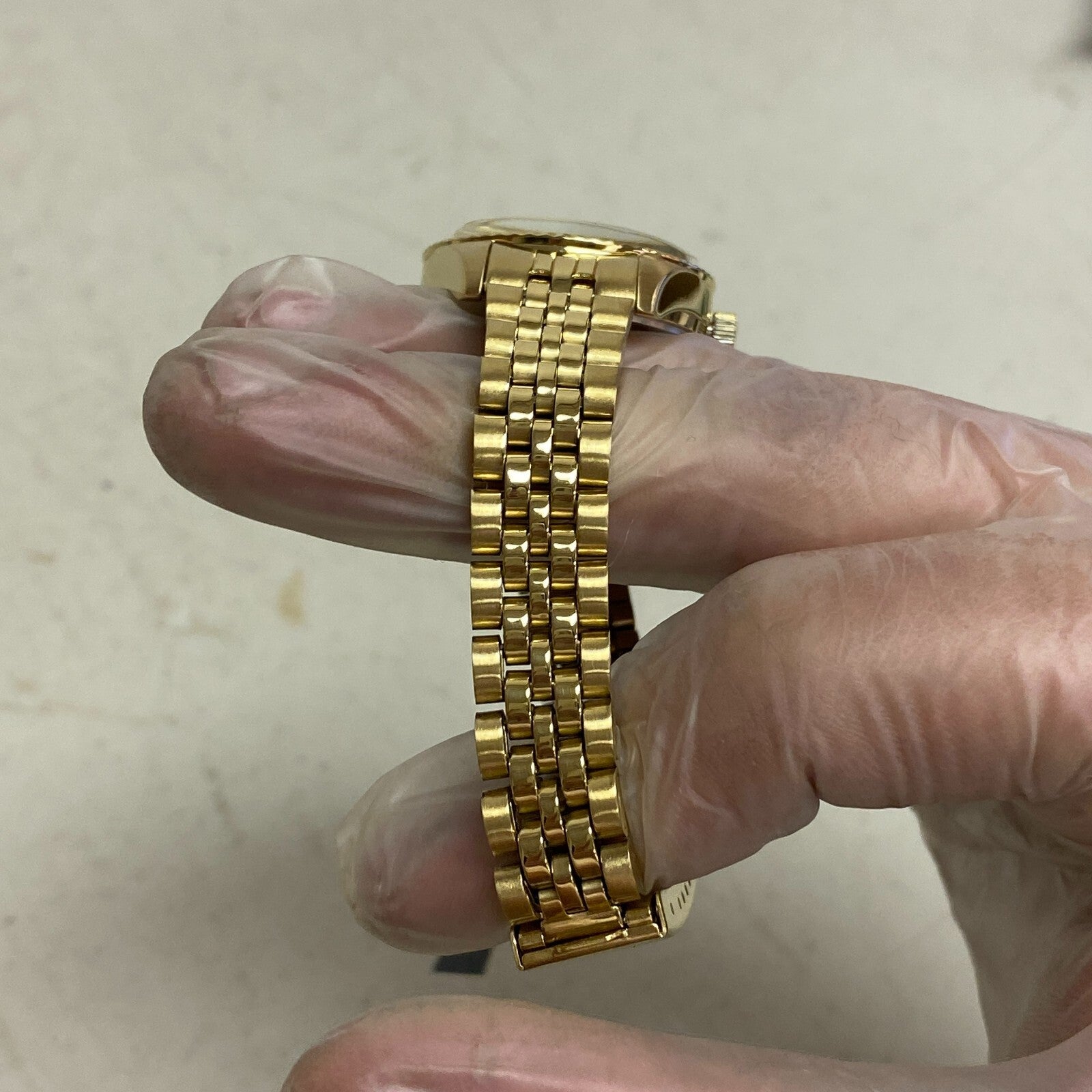 Armitron Women's Genuine Crystal Accented Day/Date Bracelet Watch, 75/5849GP