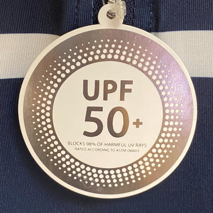 Lady Hagen Women's UV LS 1/4 Zip Blue Multi Stripe WGH11440PS23