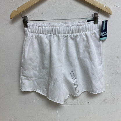 DSG Women's Boyfriend Fleece Shorts Pure White Solid DAW11431Z