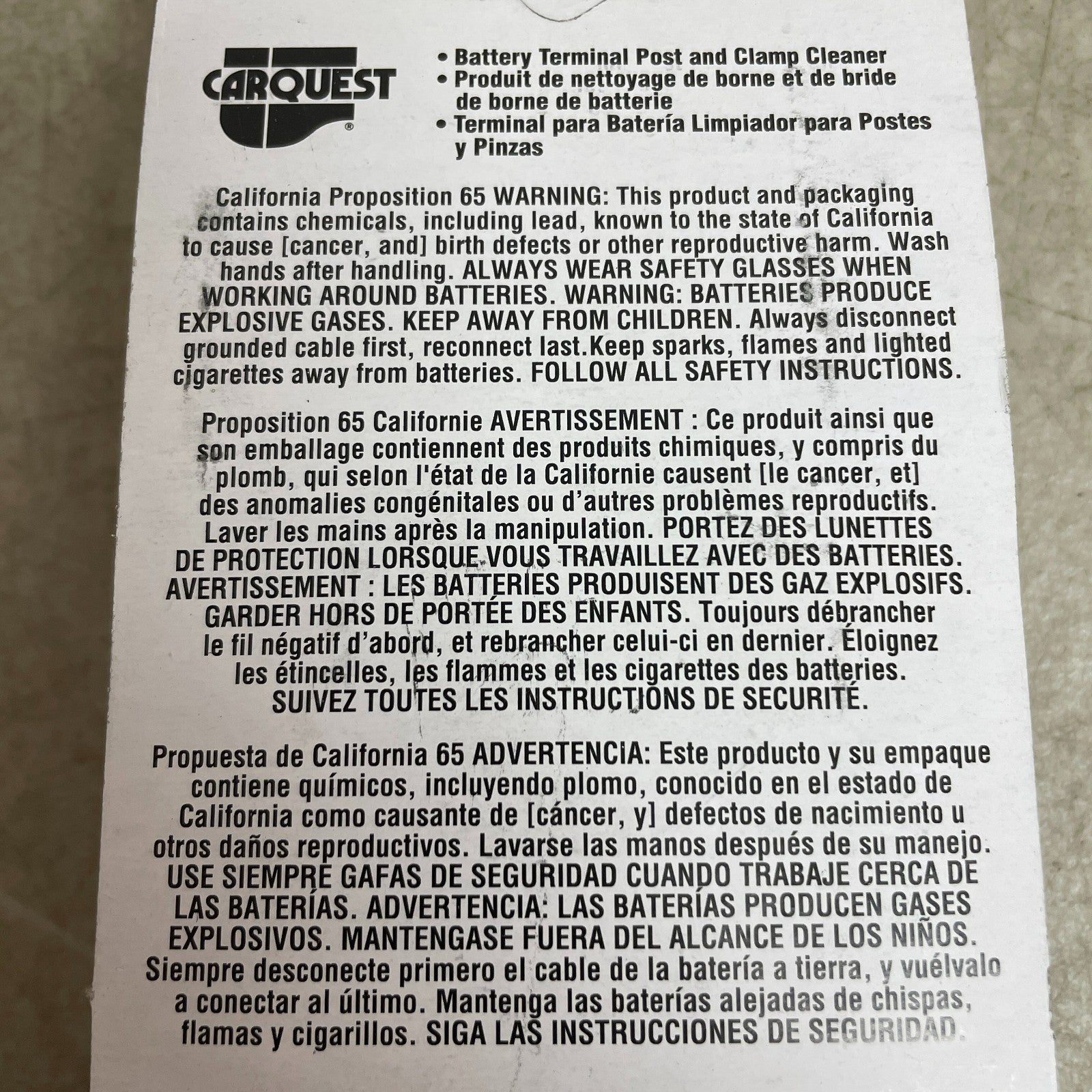 Carquest Battery Terminal Post & Wire Cleaner Tool 2-Pack CBA11800