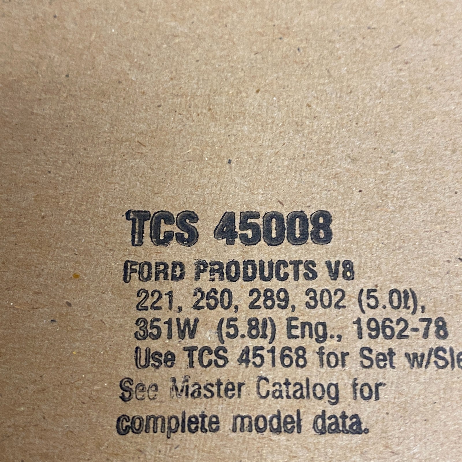 FEL-PRO TCS45008 Timing Cover Gasket Set 62-78 Ford 260 289 302 V8 SBF