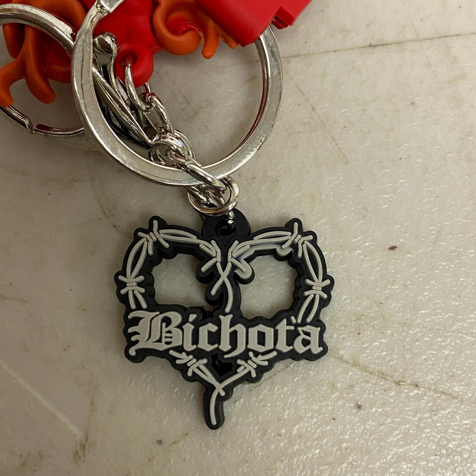 Assorted Silicone Bichota Keychain with Bichota Accessory