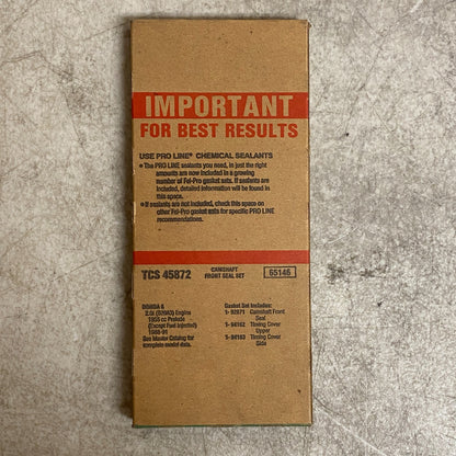 Fel-Pro TCS45872 Camshaft Seal Set 1988-1990 Isuzu 2.3L 2.6L Trooper Amigo