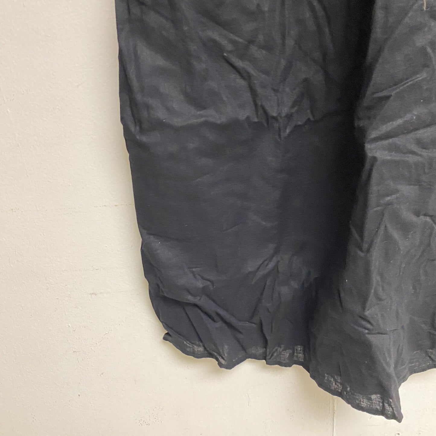 Ana a new approach sleeveless black roundneck see through chest open back Size S