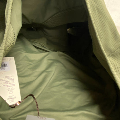 Calia Cropped Long Sleeve Support Top Dark Olive WAX31348 BRAND NEW