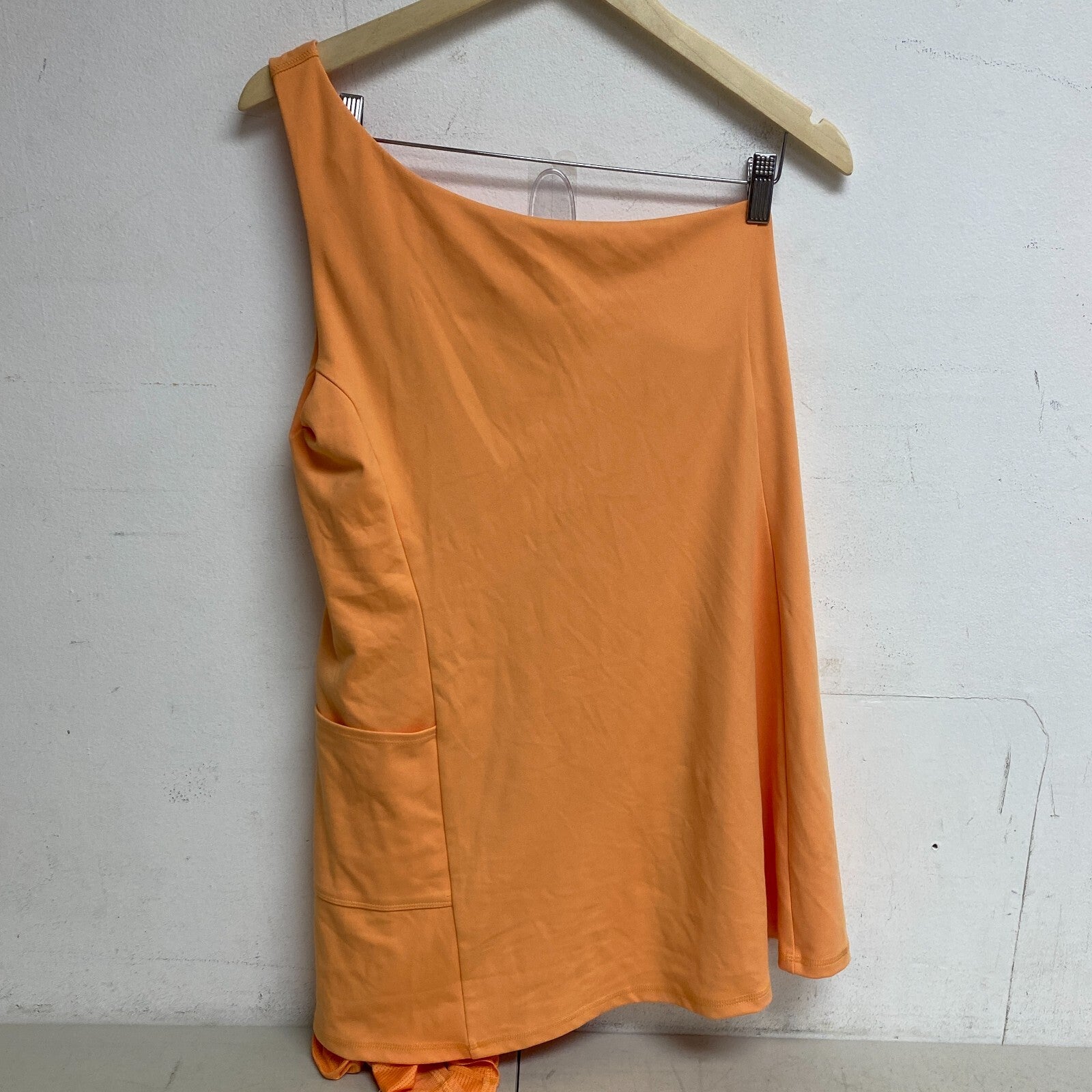 DSG Twitch + Allison Women's One-Shoulder Tank Dress Light Orange BOSSW13328