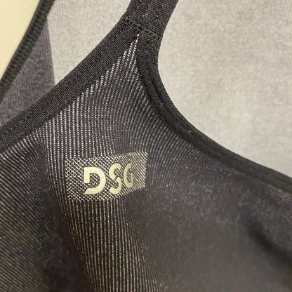 DSG Women's Seamless Brami Pure Black Solid Sleeveless Racerback BOSSW13308