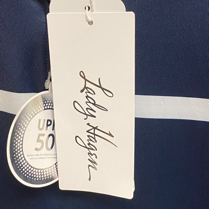 Lady Hagen Women's UV LS 1/4 Zip Blue Multi Stripe WGH11440PS23