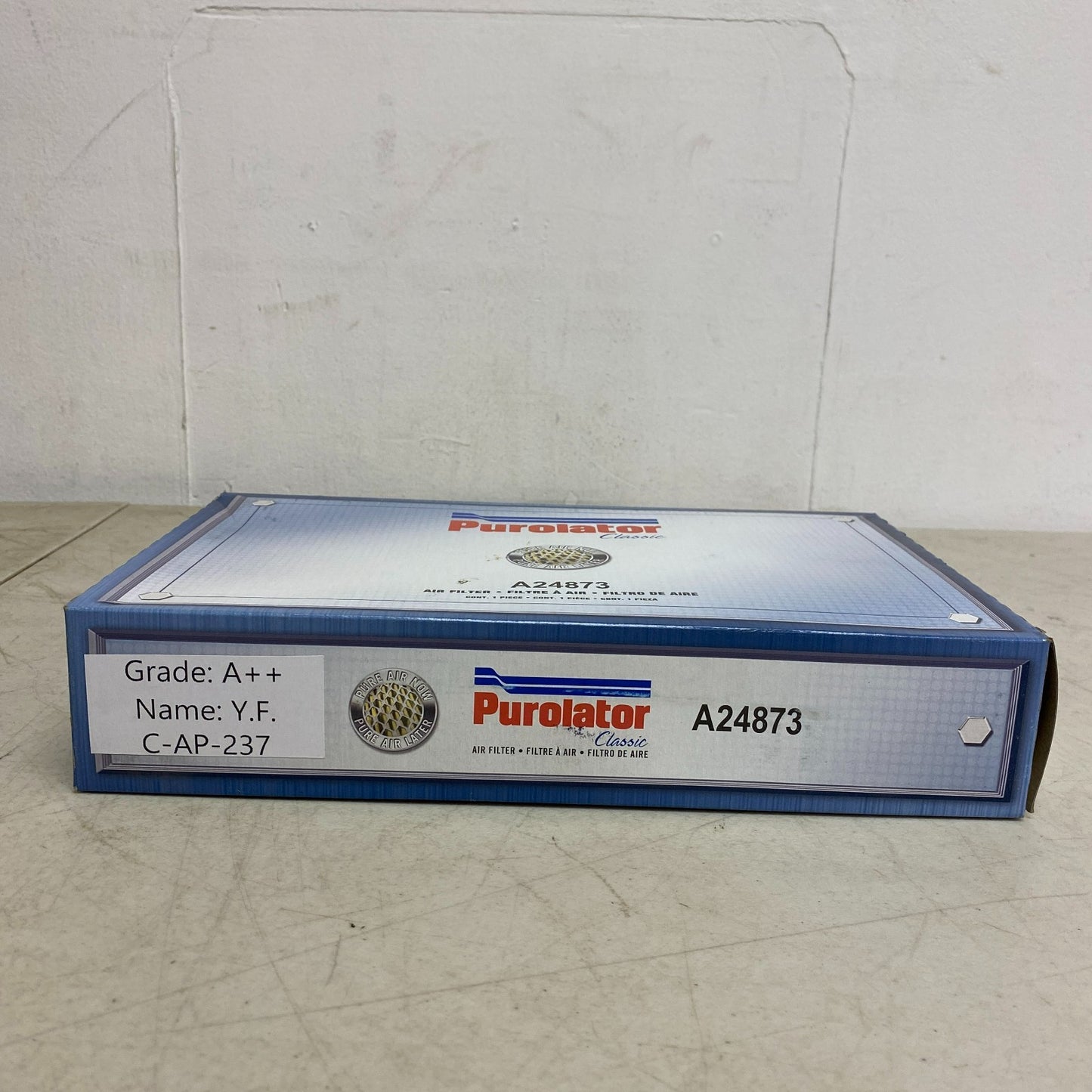 PUROLATORONE Engine Air Filter Panel White Media 11.9″×7.25″×2″ A24873