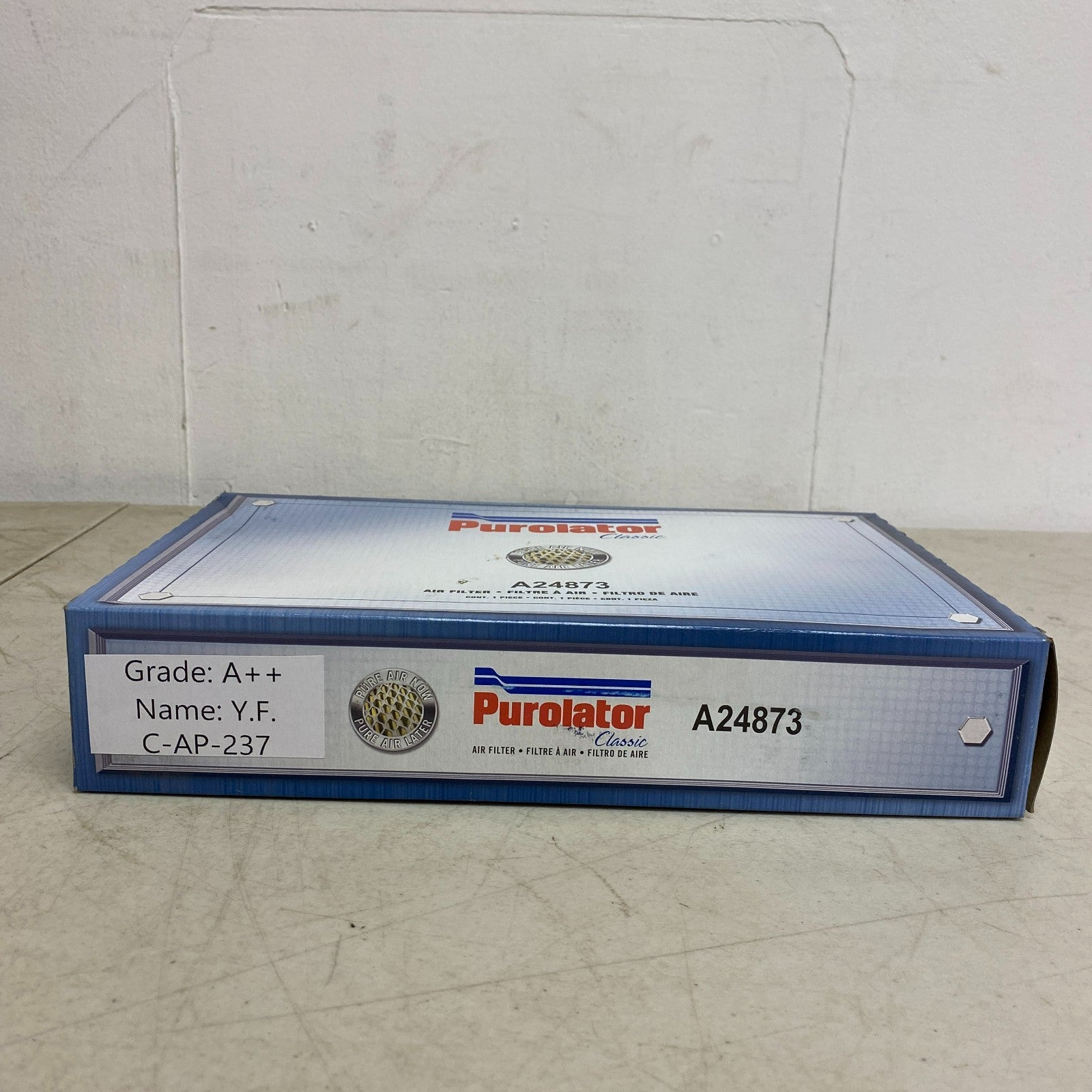 PUROLATORONE Engine Air Filter Panel White Media 11.9″×7.25″×2″ A24873
