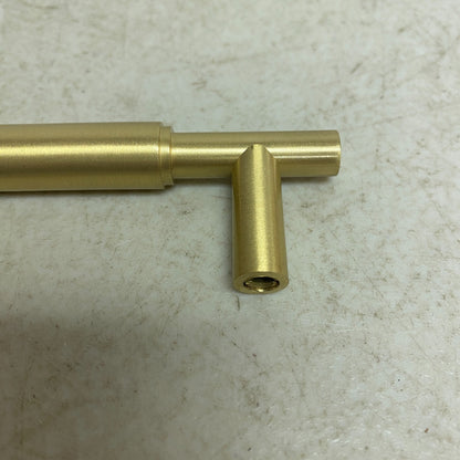 SIGNATURE HARDWARE 6" COLMAR SOLID BRASS CABINET PULL SATIN BRASS