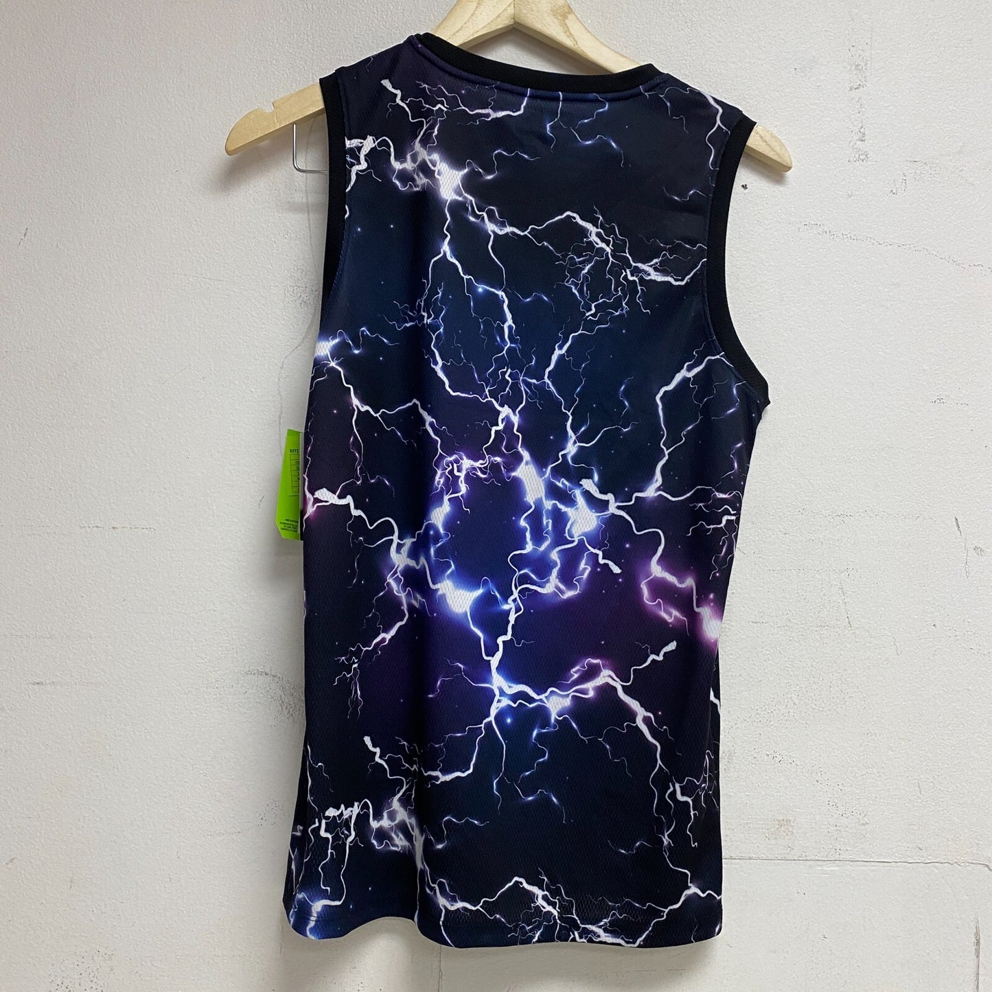 DSG Boys Training Basketball Tank Polyester Print Storm Pure Black DAB12112PRT