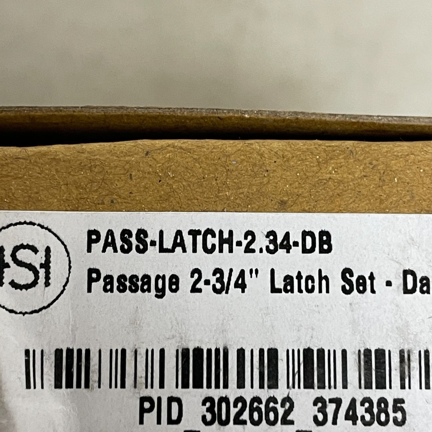 SIGNATURE HARDWARE PASSAGE 2-3/4" LATCH SET-DARK BRONZE