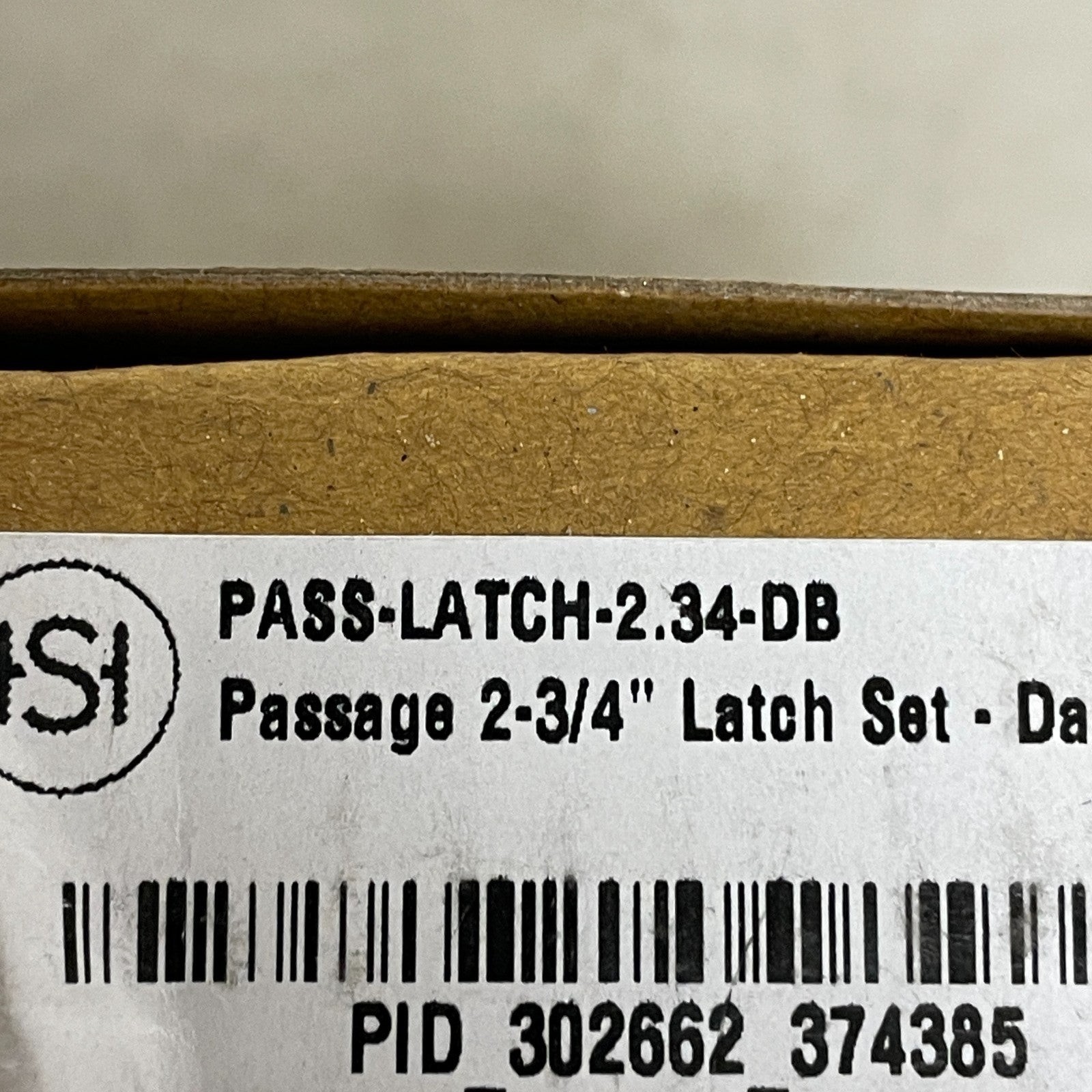 SIGNATURE HARDWARE PASSAGE 2-3/4" LATCH SET-DARK BRONZE