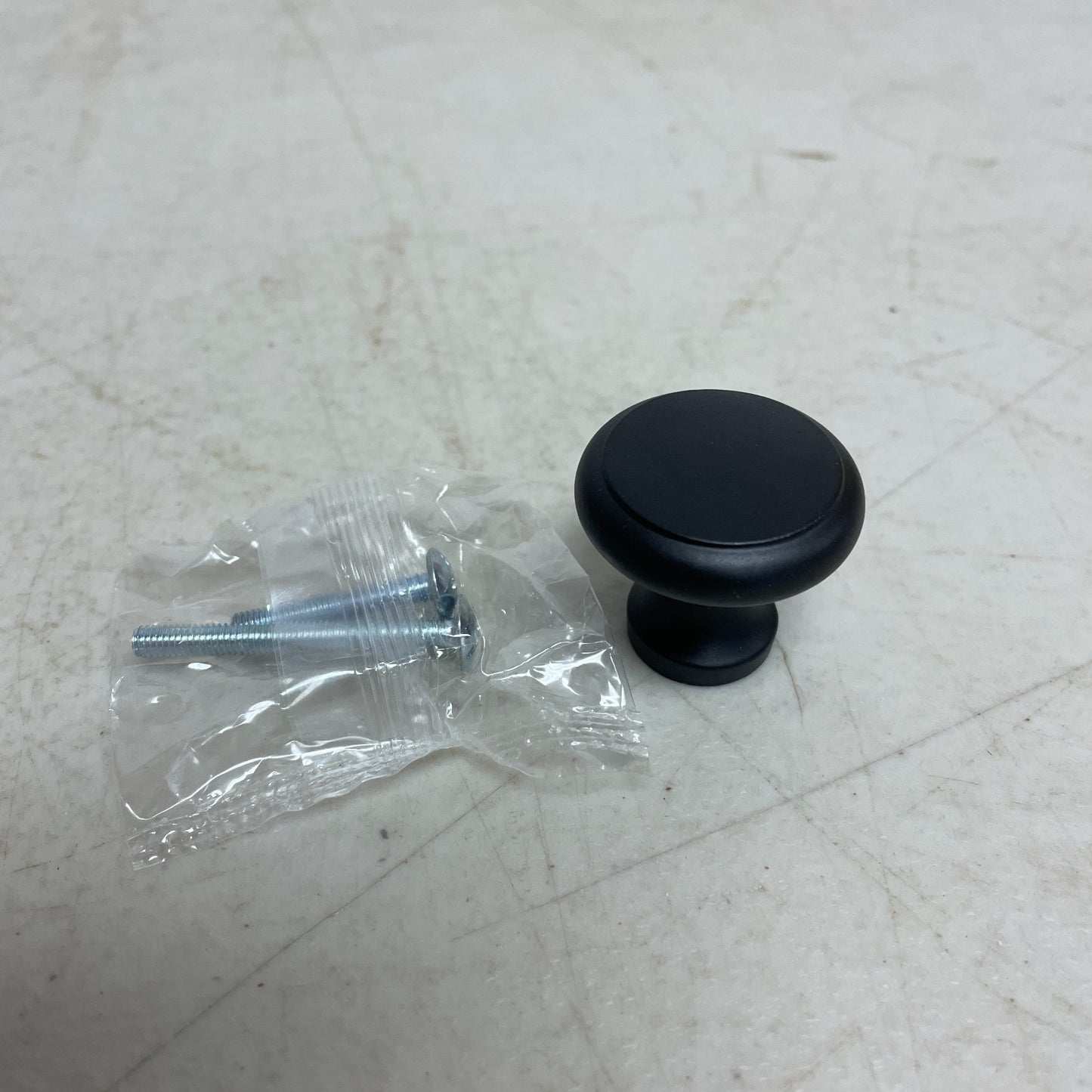 Signature Hardware 1-1/4" Nantes Solid Brass Round Cabinet Knob Matte Black