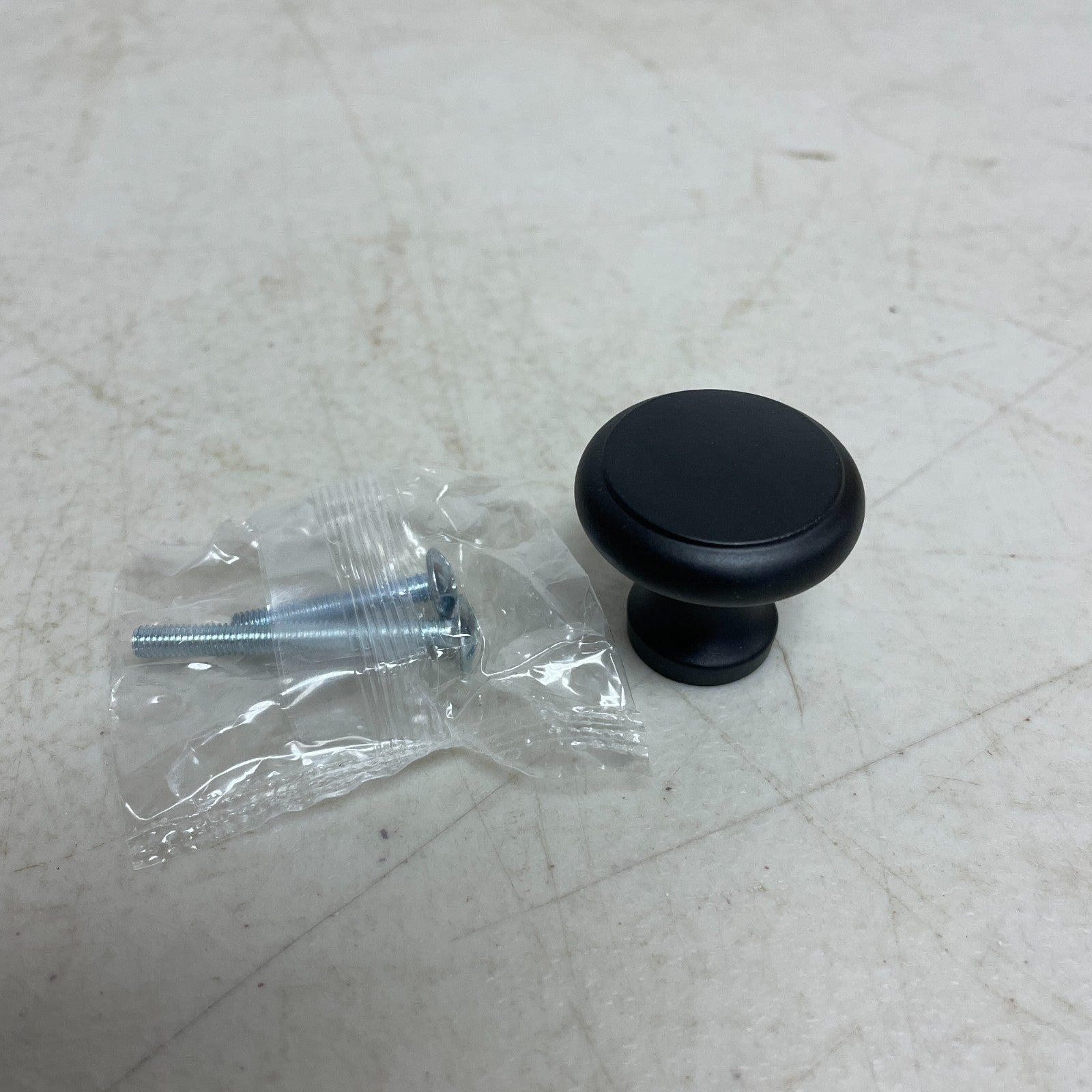 Signature Hardware 1-1/4" Nantes Solid Brass Round Cabinet Knob Matte Black