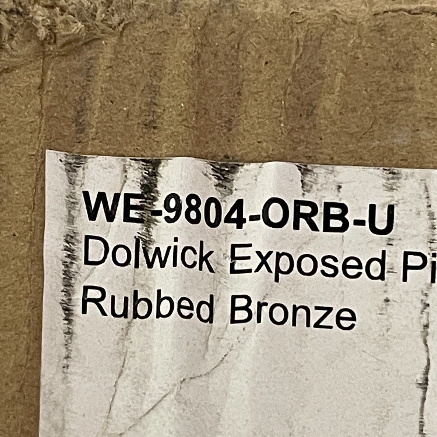 Signature Hardware Dolwick Exposed Pipe Shower and Tub Faucet -Oil Rubbed Bronze