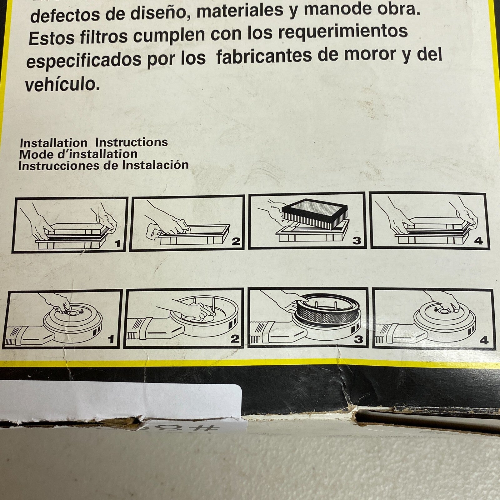 Engine Air Filter For BMW X5 '06-'01 Parts Master 69907