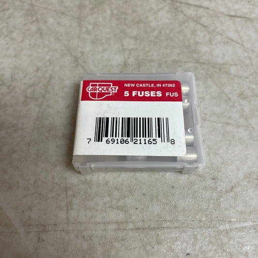Carquest AGW 2.50 Glass Fuses 5-Pack 2.5A 32V 7AG Automotive Electrical