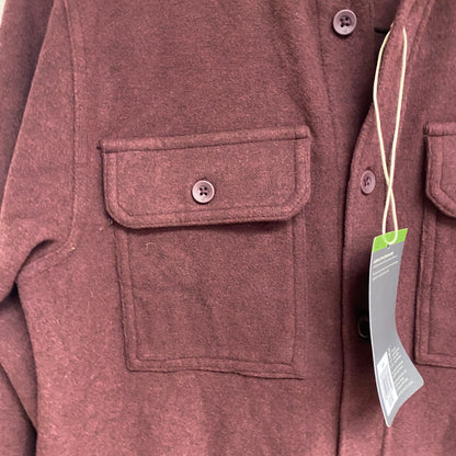 Alpine Design Men's AD M Wonderful Button Up Dark Burgundy Heather ADM23201P New